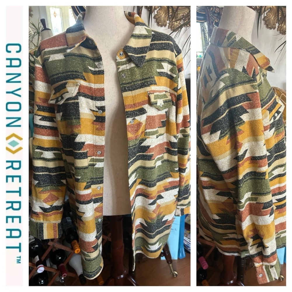 Camouflage Aztec Shacket - Picture 2 of 16
